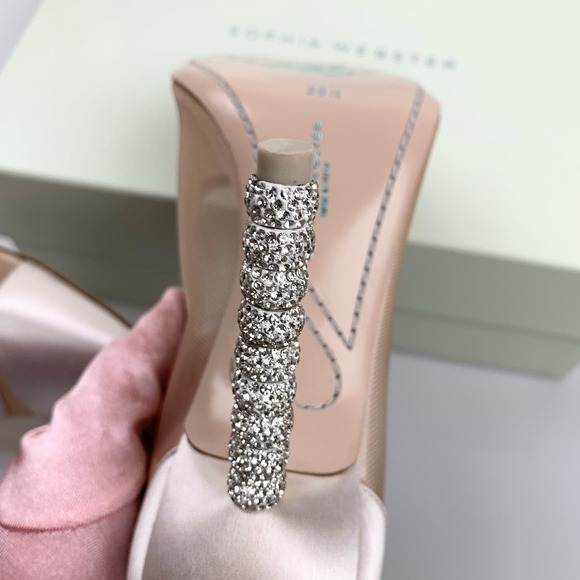 NIB Sophia Webster Jasmine Crystal Pumps Size 38.5 Wedding Party - Picture 14 of 16